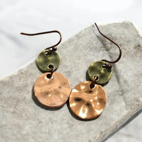 Circle Bohemian Dangle Earrings - Picture 1 of 3